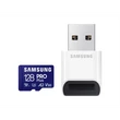 SAMSUNG Memóriakártya, PRO Plus + Reader microSDXC 128GB, CLASS 10, UHS-I, U3, V30, A2, R180/W130