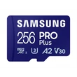 SAMSUNG Memóriakártya, PRO Plus + Reader microSDXC 256GB, CLASS 10, UHS-I, U3, V30, A2, R180/W130