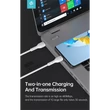 DEVIA USB TYPE-C - USB TYPE-C ADAT- ÉS TÖLTŐKÁBEL 1 M-ES VEZETÉKKEL - KINTONE SERIES TYPE-C TO TYPE-C CABLE - 60W, WHITE