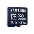 SAMSUNG Memóriakártya, PRO Ultimate 128GB, Class 10, V30, A2, Grade 3 (U3), R200/W130
