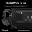 CORSAIR Vezeték Nélküli Headset, HS80 MAX RGB WIRELESS Gaming, Dolby Atmos hangzás, szürke