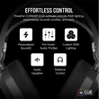 CORSAIR Vezeték Nélküli Headset, HS80 MAX RGB WIRELESS Gaming, Dolby Atmos hangzás, szürke