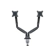 MULTIBRACKETS 2 karos asztali konzol, M Deskmount Gas Spring Dual Black (15-30