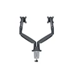 MULTIBRACKETS 2 karos asztali konzol, M Deskmount Gas Spring Dual Black (15-30