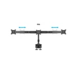 MULTIBRACKETS Asztali konzol (3 képernyős rögzítőkar), M VESA Desktopmount Triple Desk Clamp 15-24