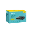 TP-LINK Switch 5x1000Mbps (4xPOE+) Fémházas Asztali, LS105GP