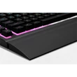 CORSAIR Vezetékes Billentyűzet Gaming, K55 RGB PRO XT, 6 programozható billentyű, Cseppálló, Csuklótámasz, US, fekete