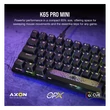 CORSAIR Vezetékes Billentyűzet Gaming, K65 PRO MINI RGB 65%, Optical-Mechanical, US, szürke