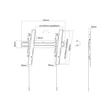 MULTIBRACKETS Fali konzol, M VESA Wallmount Super Slim Tilt 600 MAX (40-75