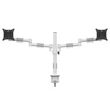 MULTIBRACKETS Asztali konzol (2 képernyős), M VESA Deskmount Officeline Dual White (15-30