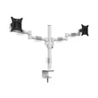 MULTIBRACKETS Asztali konzol (2 képernyős), M VESA Deskmount Officeline Dual White (15-30