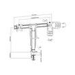 MULTIBRACKETS Asztali konzol (2 képernyős), M Deskmount Slim Basic Dual (17-27
