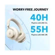 ANKER Vezeték Nélküli Fejhallgató, Soundcore Space One, Aktív Zajszűrő, latte cream - A3035G21