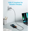 ANKER Töltőkábel, 322, USB-C - USB-C, 1,8 méteres, fekete - A81F6G11