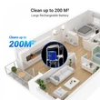 EZVIZ  RH2 3 in 1 Smart vezeték nélküli nedves/száraz padlóporszívó, intelligens szívás, hangvezérlés 12000Pa