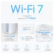TP-LINK Wireless Mesh Networking system BE11000 Wi-Fi 7 DECO BE65(2-PACK)