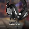 CORSAIR Vezetékes Headset, HS35 SURROUND v2 Gaming, Multiplatform, fekete