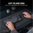 CORSAIR Vezeték Nélküli Billentyűzet Gaming, K65 PLUS 75%, Mechanikus, MLX Red switch, US, fekete