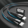 COLORWAY Kábel, Type-C - Type-C (PD Fast Charging 65W) 3.0A 1m gray (CW-CBPDCC040-GR)