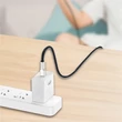 COLORWAY Kábel, USB - Apple Lightning (head metal) 2.4A 1m black (CW-CBUL046-BK)