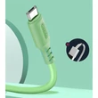 COLORWAY Kábel, USB - MicroUSB (soft silicone) 2.4A 1m zöld