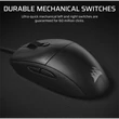 CORSAIR Vezetékes Egér Gaming, M55 Lightwight, 6 programozható gomb, Ultra-könnyű, 16000dpi, fekete