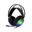 WHITE SHARK PEACOCK-B, GH-2444B, gamer fejhallgató, RGB, fekete, (3.5 Jack+USB)
