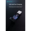 DEVIA ST108035 Gracious v2 12W USB/Lightning 1m -es fekete adat-és töltőkábel