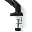 NEDIS MMSISGS110BK 2 in 1 asztali monitor és notebook tartó állvány, maximum 8 kg,  forgatható és dönthető, acél, fekete