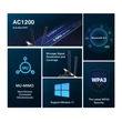 MERCUSYS Wireless Adapter PCI-Express 5.0 Dual Band AC1200 Bluetooth, MA30E