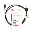 Nedis USB-A - USB-C kábel, USB2.0, 15W, hossz 1m, CCGL60600BK10