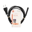 Nedis táp kábel IEC-320-C7, 2 x 0.75 mm˛, hossz 2m, CEGL11040BK20