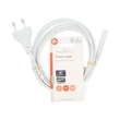 Nedis táp kábel IEC-320-C7, 2 x 0.75 mm˛, hossz 2m, fehér, CEGL11040WT20