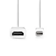 Nedis CCGB37650WT02 mini display port dugó - HDMI aljzat adapter