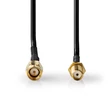 Nedis SMA kábel, 50 Ohm, 1m, CSGL02010BK10