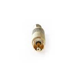Nedis CAGP24900BK RCA csatlakozó, 10 db, Egyenes, Aranyozott,  Forrasztó, Kábel bemeneti átmérő: 7,0 mm, Fém, Fekete