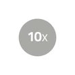 Nedis CAGP24900BK RCA csatlakozó, 10 db, Egyenes, Aranyozott,  Forrasztó, Kábel bemeneti átmérő: 7,0 mm, Fém, Fekete
