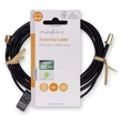 Nedis CSGL02010BK30 SMA kábel, SMA férfi,  SMA nő, Aranyozott, 50 Ohm,  árnyékolt, 3,00 m | kerek,  PVC, Fekete
