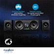 Nedis GSPR21022BK hangszóró készlet, csatornák: 2.2, USB tápellátás, 3,5 mm Férfi, 48 W, LED, Hangerőszabályozó