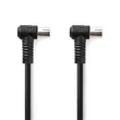 Nedis CSGL40120BK15 koax kábel, IEC (koax) férfi, IEC (koax) női, Nikkelezett,  120 dB, 75 Ohm,  Quad Shielded,  1,5m