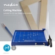 Nedis PACU110A3 papírvágó gép, Max. vágási méret: 297 x 420 mm, Kés típusa: Fém, Fém,  Fekete/kék