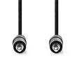 Nedis CAGL22000BK05 audio kábel, 3.5 mm sztereo jack dugó - 3.5 mm sztereo jack dugó, 0.50 m