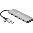 SANDBERG Hub és elosztó, USB-C/A to 2xUSB-A+2xUSB-C Hub