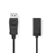 Nedis CCGB37150BK02 Display - HDMI adapter, 4K@30Hz Nikkelezett 0,20 m