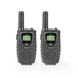 Nedis Walkie-Talkie készlet, 2 kézibeszélő 8 km-ig Frekvencia csat: 8 PTT / VOX akár 2,5 óra Fejhallgató kimenet, fekete