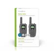 Nedis Walkie-Talkie készlet, 2 kézibeszélő 8 km-ig Frekvencia csat: 8 PTT / VOX akár 2,5 óra Fejhallgató kimenet, fekete