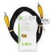 Nedis composite videó kábel, RCA dugó - RCA dugó, hossz 2m, CVGL24100BK20