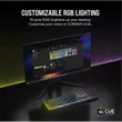 CORSAIR Vezetékes Billentyűzet Gaming, K55 CORE RGB, Médiavezérlő gombok, Cseppálló, US, fekete