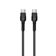 COLORWAY Kábel Type-C CW-CBPDCC047-BK, C-típusú színes kábel (PD Fast Charging 60W) 3,0A 1m fekete