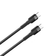 COLORWAY Kábel Type-C CW-CBPDCC047-BK, C-típusú színes kábel (PD Fast Charging 60W) 3,0A 1m fekete